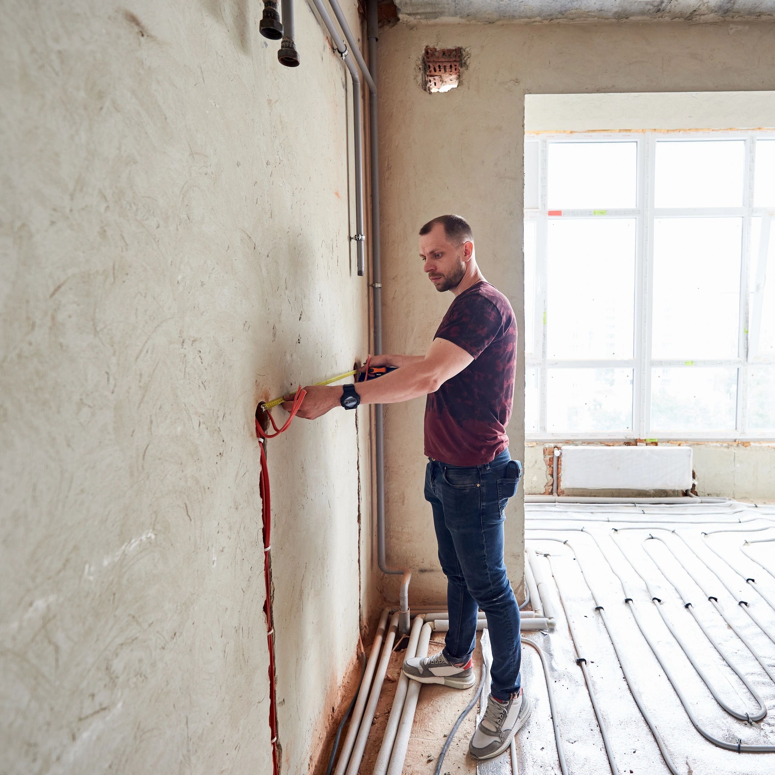Skilled handyman at work